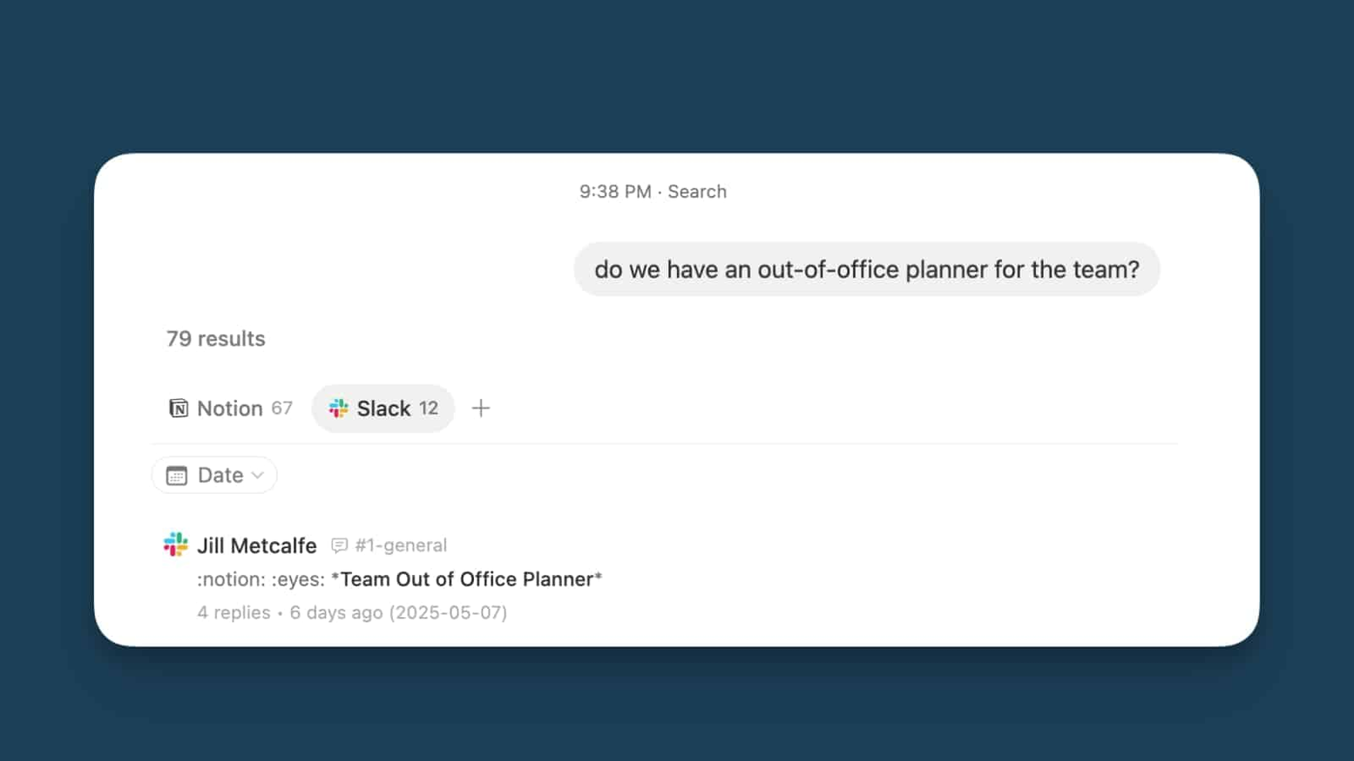 Advanced Workspace Search